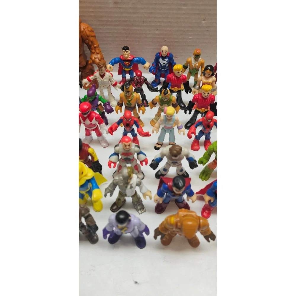 Imaginext DC Super Friends Marvel Power Rangers Action Figure Lot of 45+ Figures